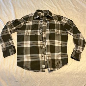 American eagle medium button flannel